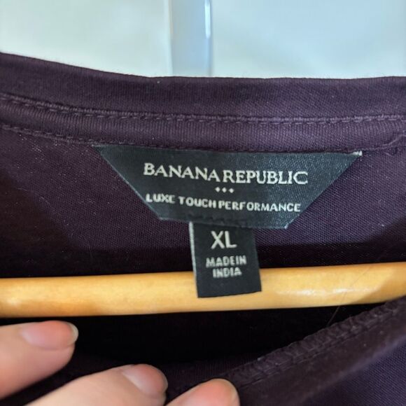 Banana Republic Luxe Touch Performance Shirt in Deep Purple mens XL - Picture 3 of 6